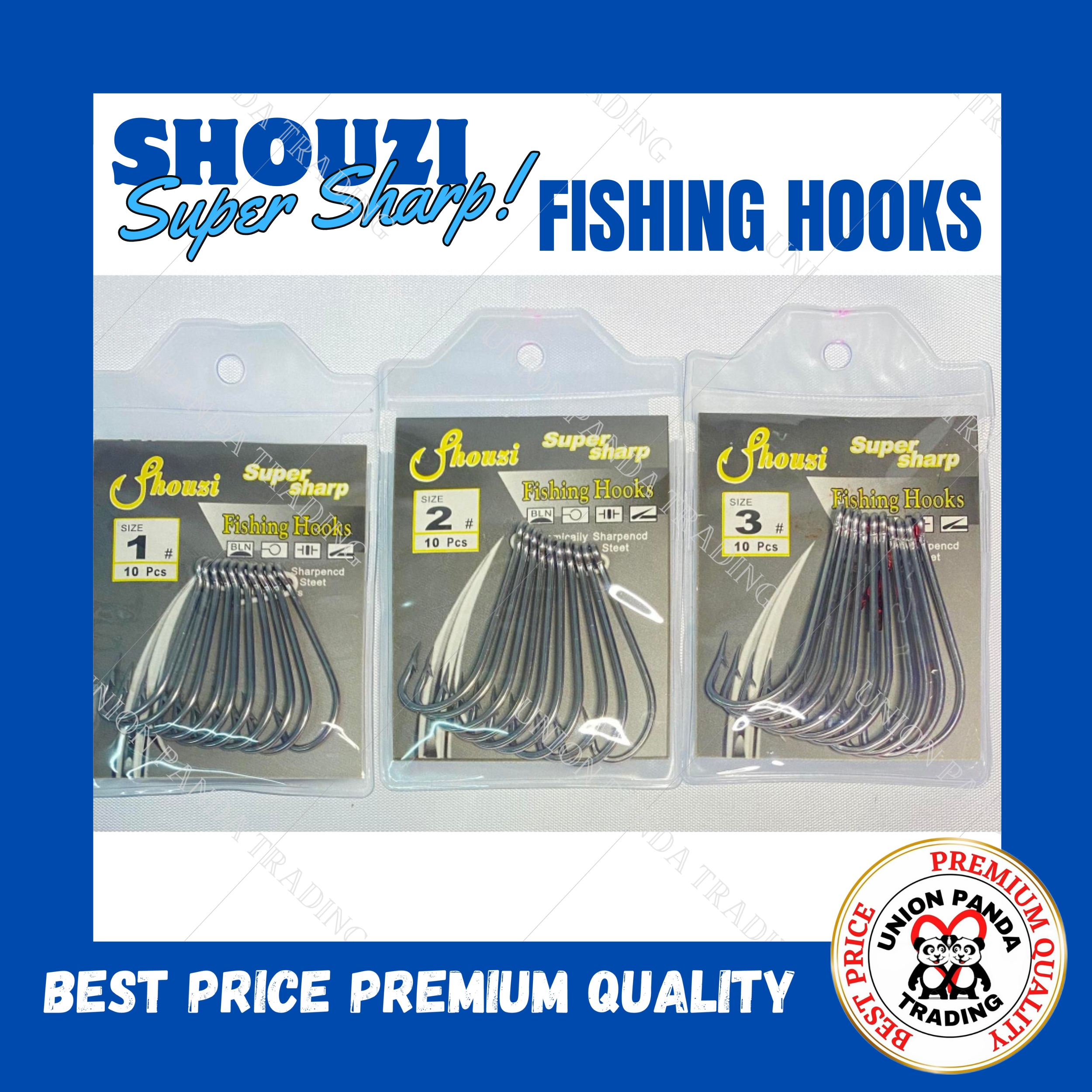 4635 SHOUZI Fishing Hooks bait 10pcs/pack Shouzi Super Sharp