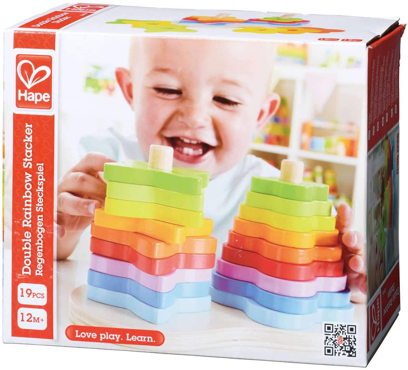 hape double rainbow stacker