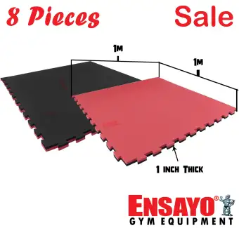 Ensayo 8pcs Low Density Mats Black Red 1x1 Meter X 1 Inch Best