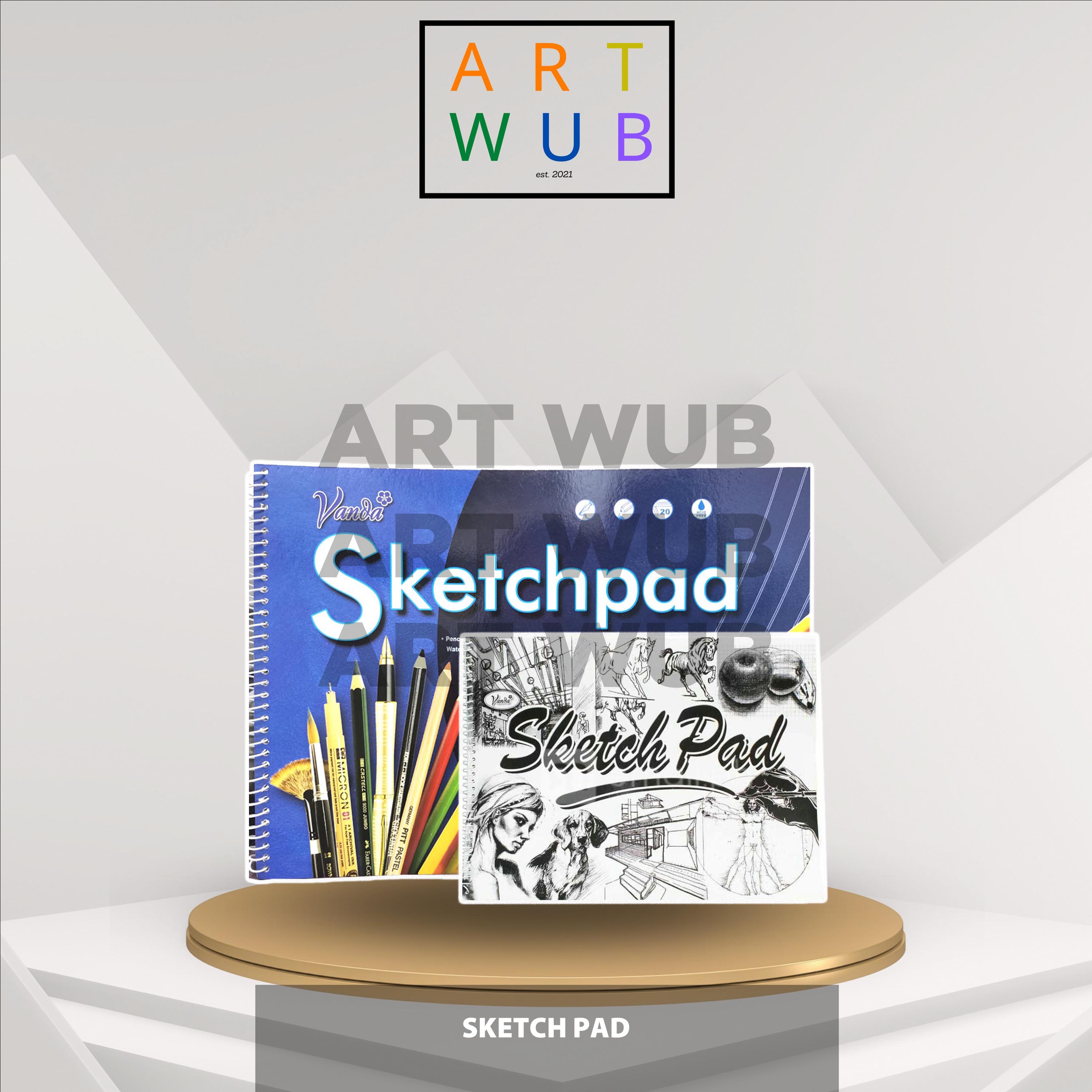 SOLD PER PIECE Vanda Sketchpad Sketch Pad 6x9 Focus Sketchpad Sketch Pad  100GSM 20 Sheets 9x12