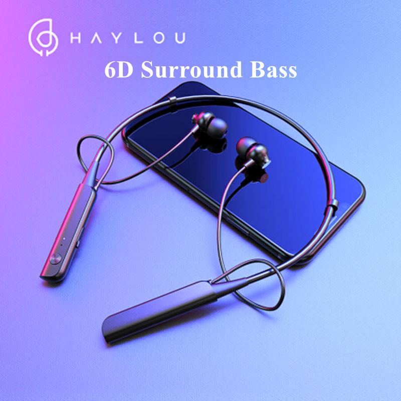 Haylou C10 Neckband Wireless Collar Headphones In-Ear Earbuds Binaural Stereo Bluetooth Earphones with Mic Black Color