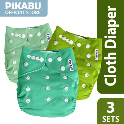 Pikabu Cloth Diapers with FREE Inserts - Lush Bundle [3 Sets]