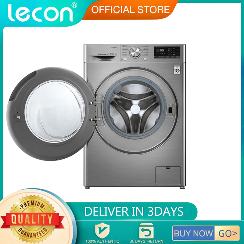 LECON 12KG Front Inverter Automatic Washing MachineLED digital screen