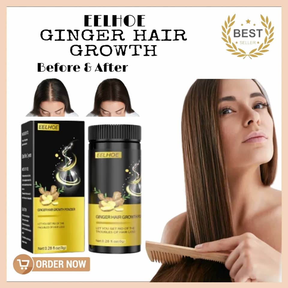 ORIGINAL Hair Building Powder Compact Ginger Soften Hair Scalp Care