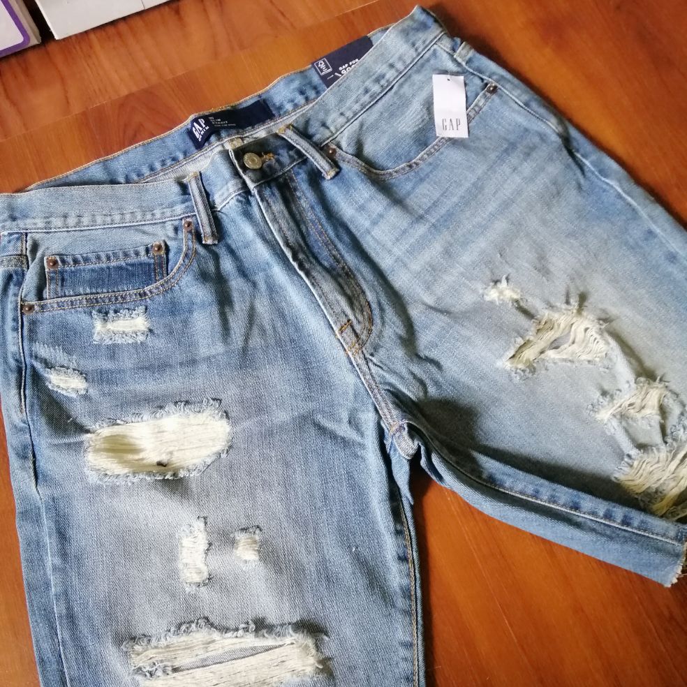 gap denim shorts mens