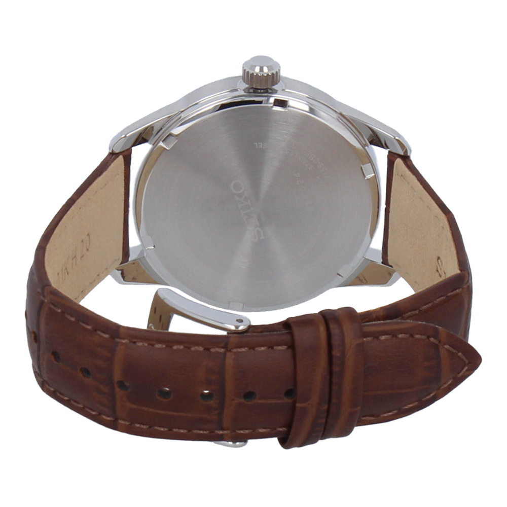 SEIKO SNE529P1 SNE529P Solar Simple Casual Day Date Green Brown