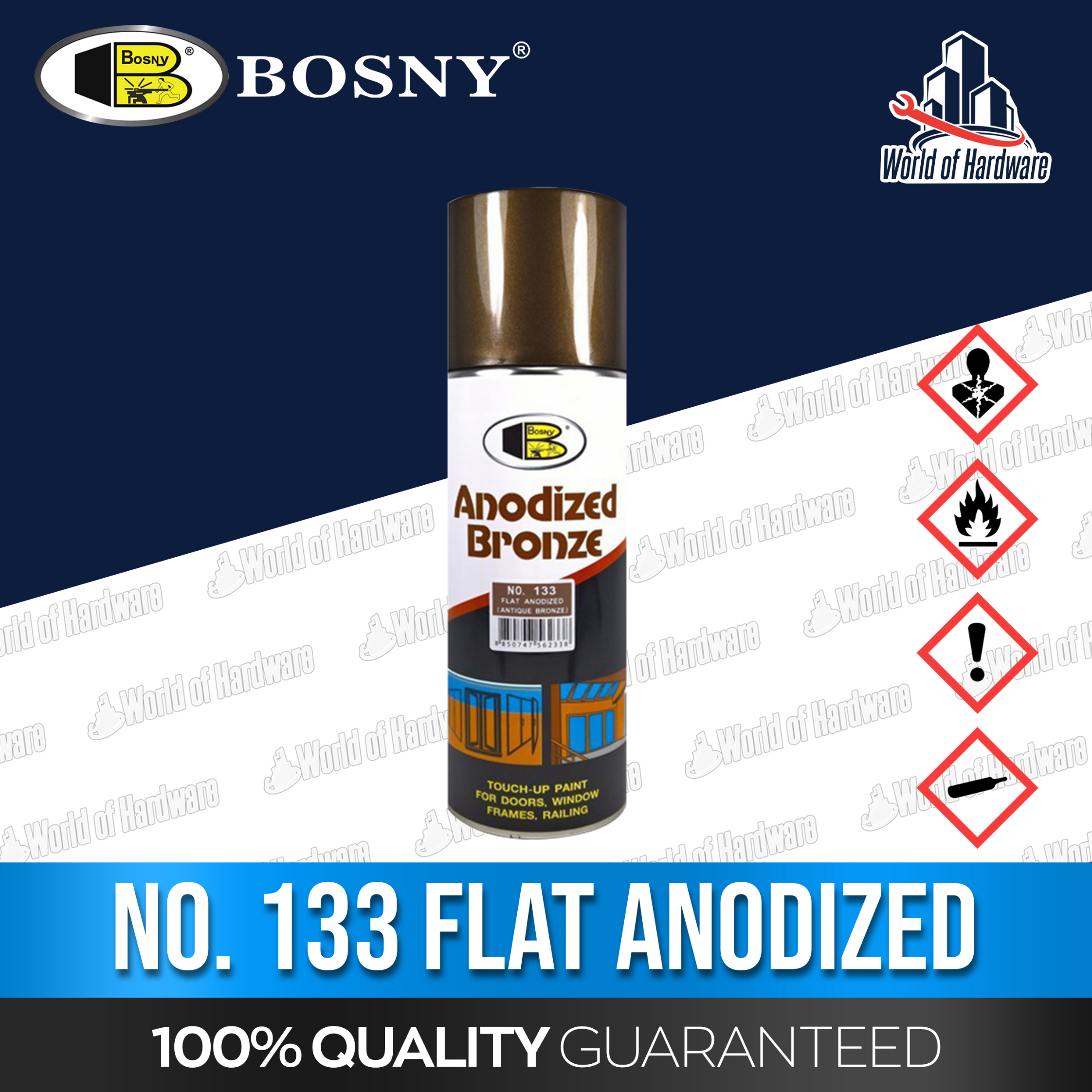 BOSNY Antique Bronze Anodized Color Spray Paint (B107) | Lazada PH