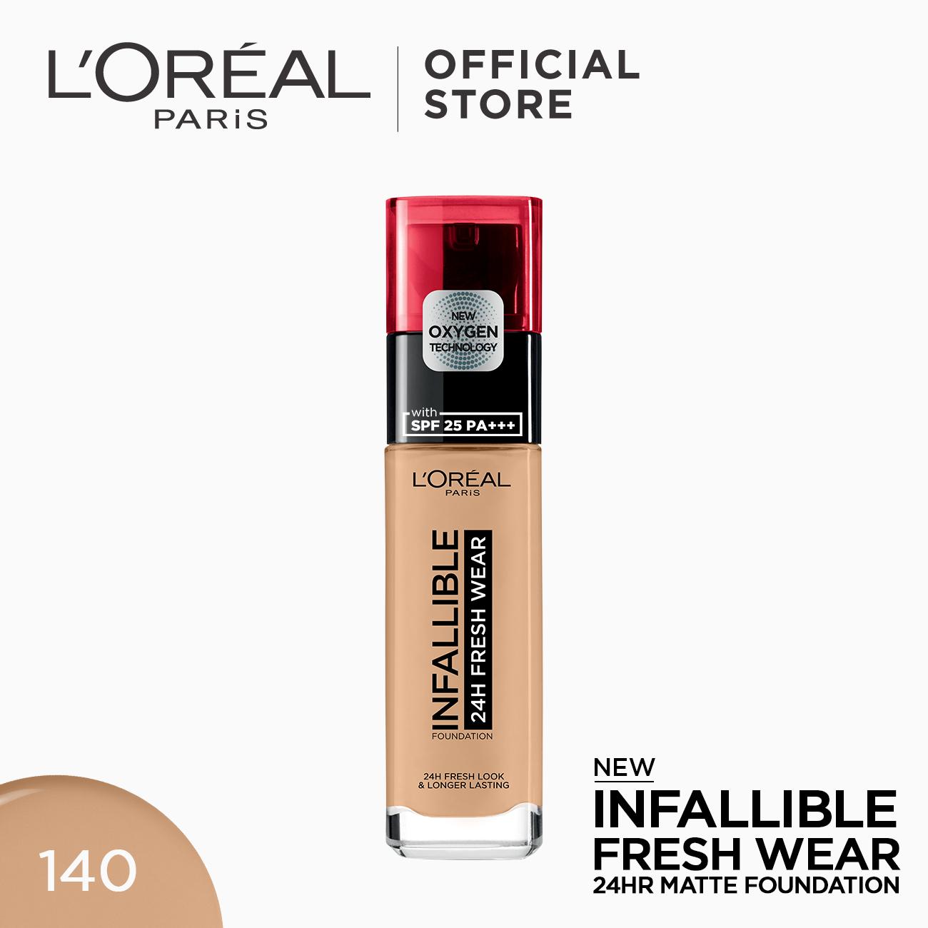 L'Oreal Paris Infallible 24HR Fresh Wear Foundation- Liquid Lip's Fresh Pair