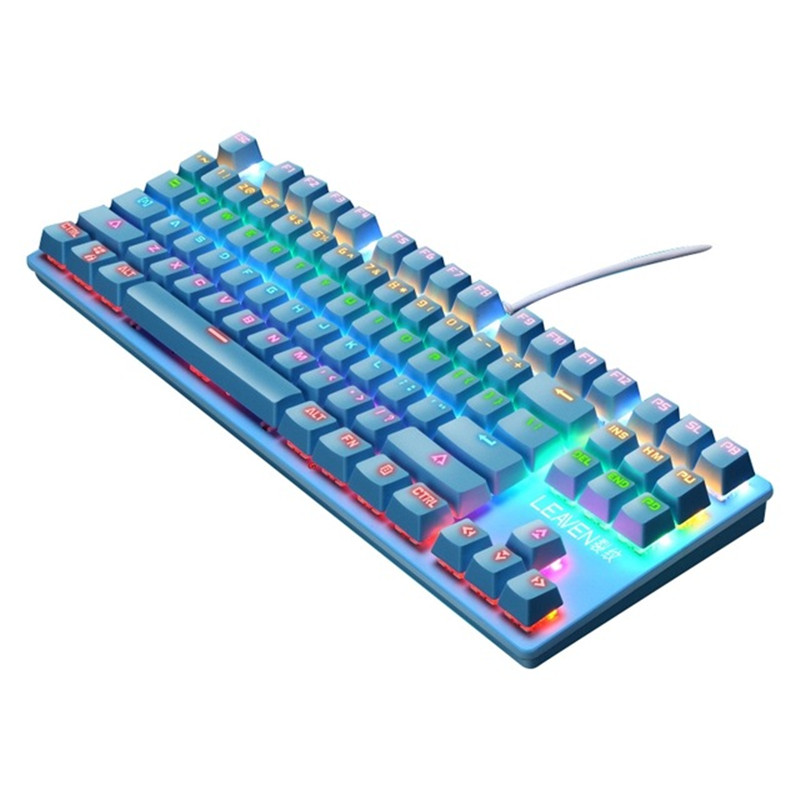K550 87 Keys Mechanical Keyboard with Colorful Light Effect Blue Switch  Ergonomic Design Gaming Keyboard Lazada PH