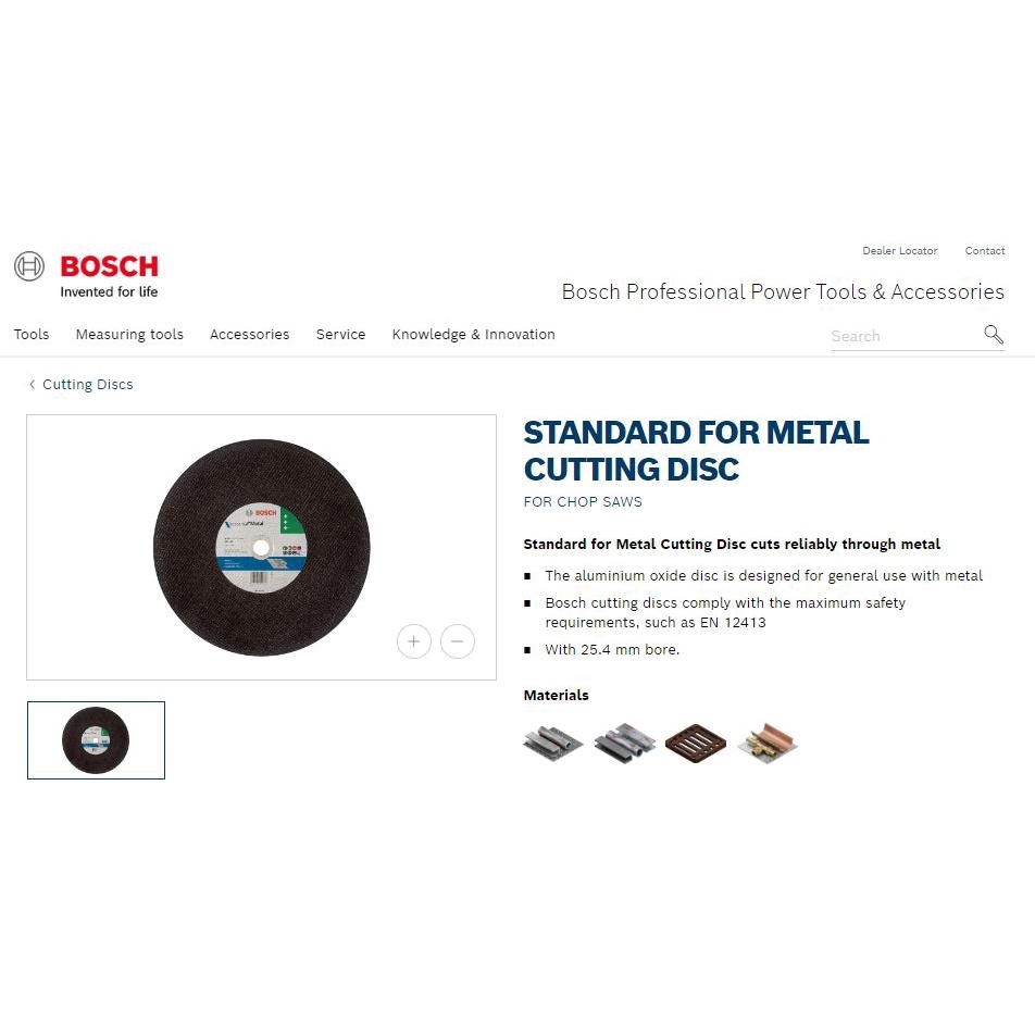 Hot Zhanuszfgt0213 ORIGINAL Bosch Cutting Disc 14 Metal Cutter For 