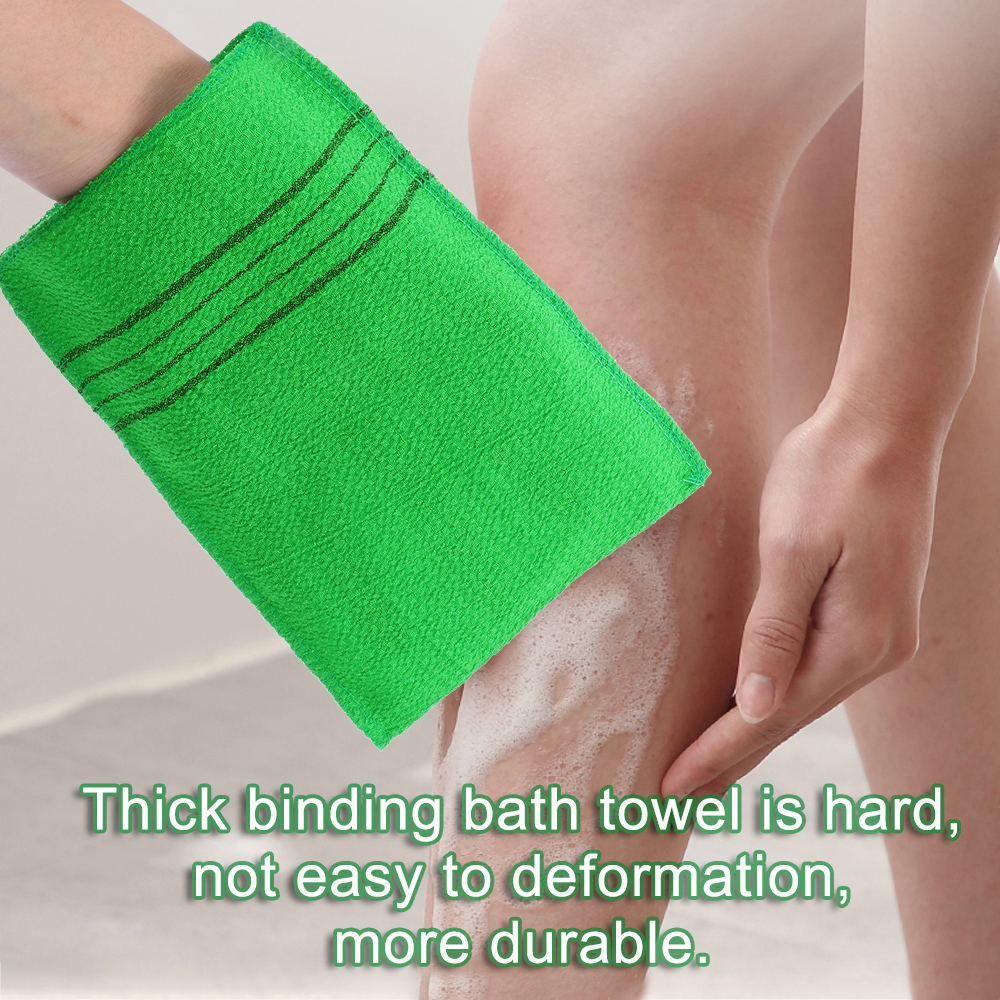 Extreme Comfort Viscose Fiber Portable Body Rub Massage Shower Scrubber Exfoliating Bath Towel Washcloth Bath Glove