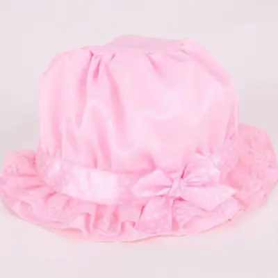 ORANGEJOY Pink White Girl Newborn Photography Lace Knot Dot Baby Hat Beanie Cap