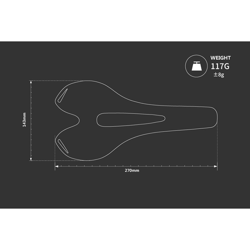 thumbnail image 2 of Youngy Carbon Fiber Bike Seat - Lightweight Hollow Design For 2 of 12