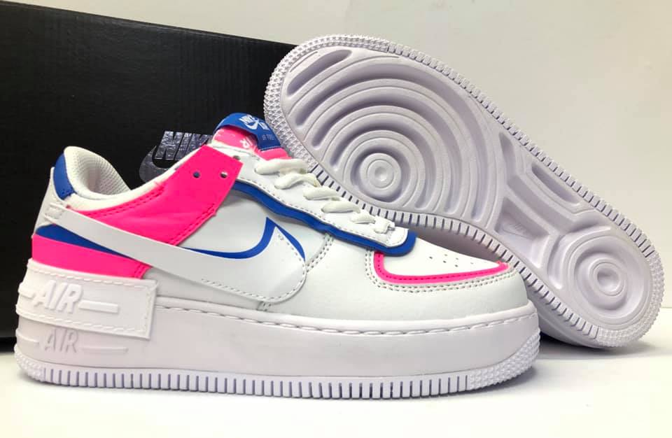 Nike Air Force 1 Low White Pink Blue 