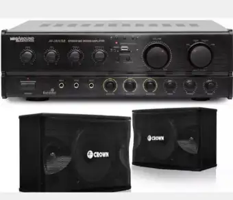crown speaker with amplifier