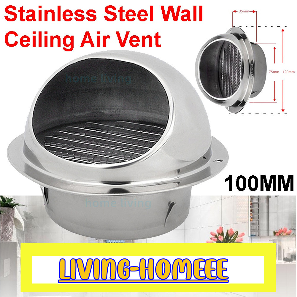 Stainless Steel Wall Ceiling Ventilation Duct/Exhaust Grill Cover Outer