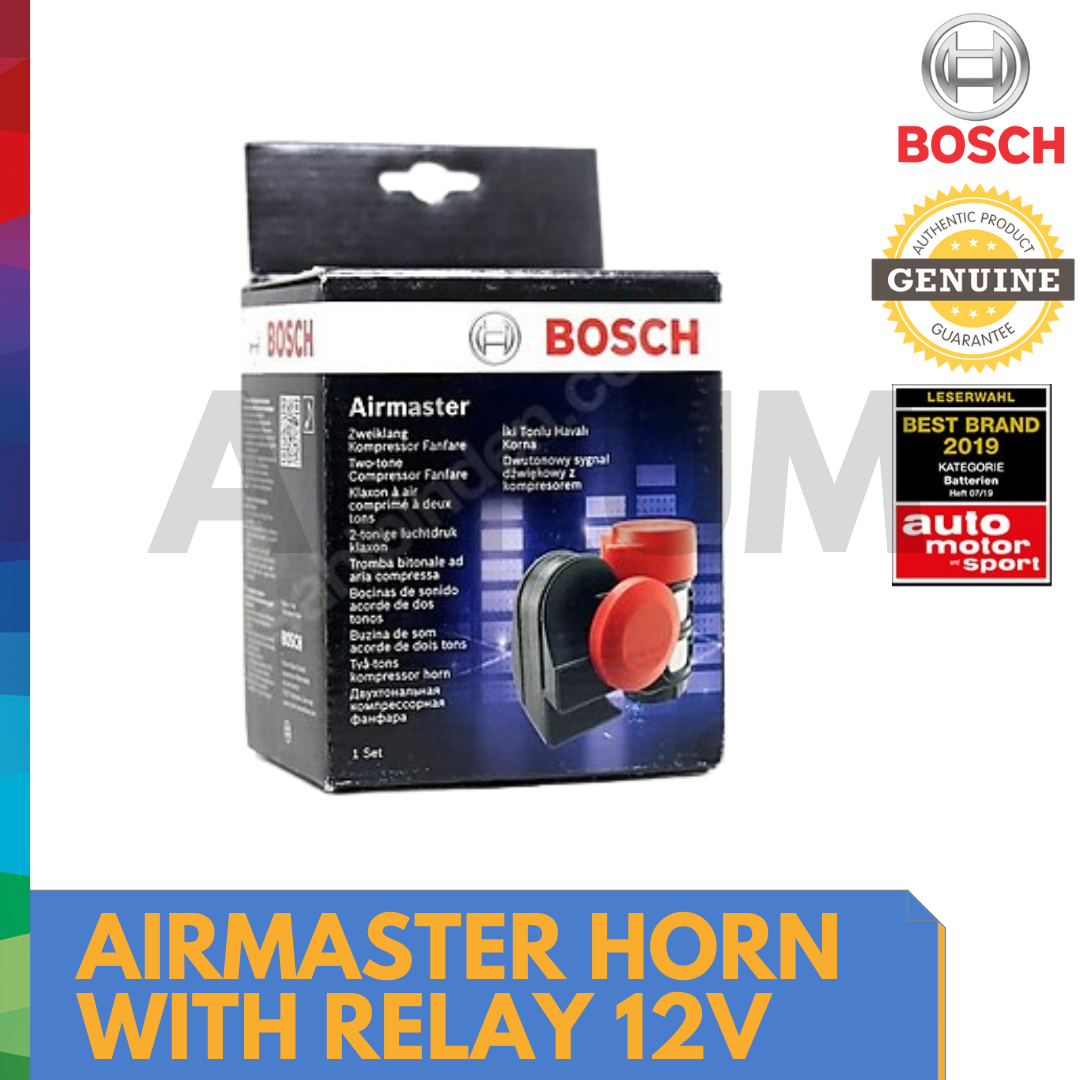 Bosch Airmaster Horn with relay 12V made in italy Lazada PH