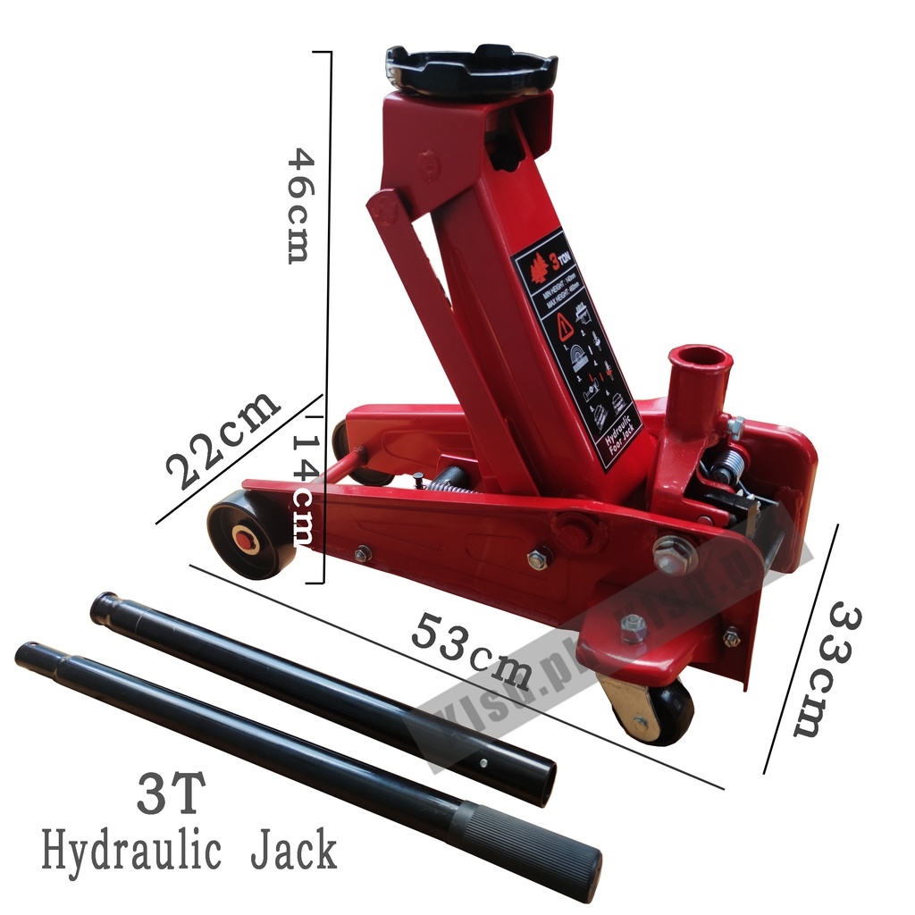 Heavy Duty Series Hydraulic Floor Jack with Single Quick Lift Piston