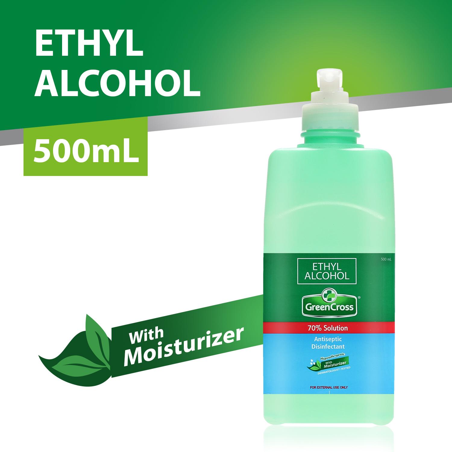 Green Cross Ethyl Alcohol with Moisturizer 70% Solution (500 mL PD)