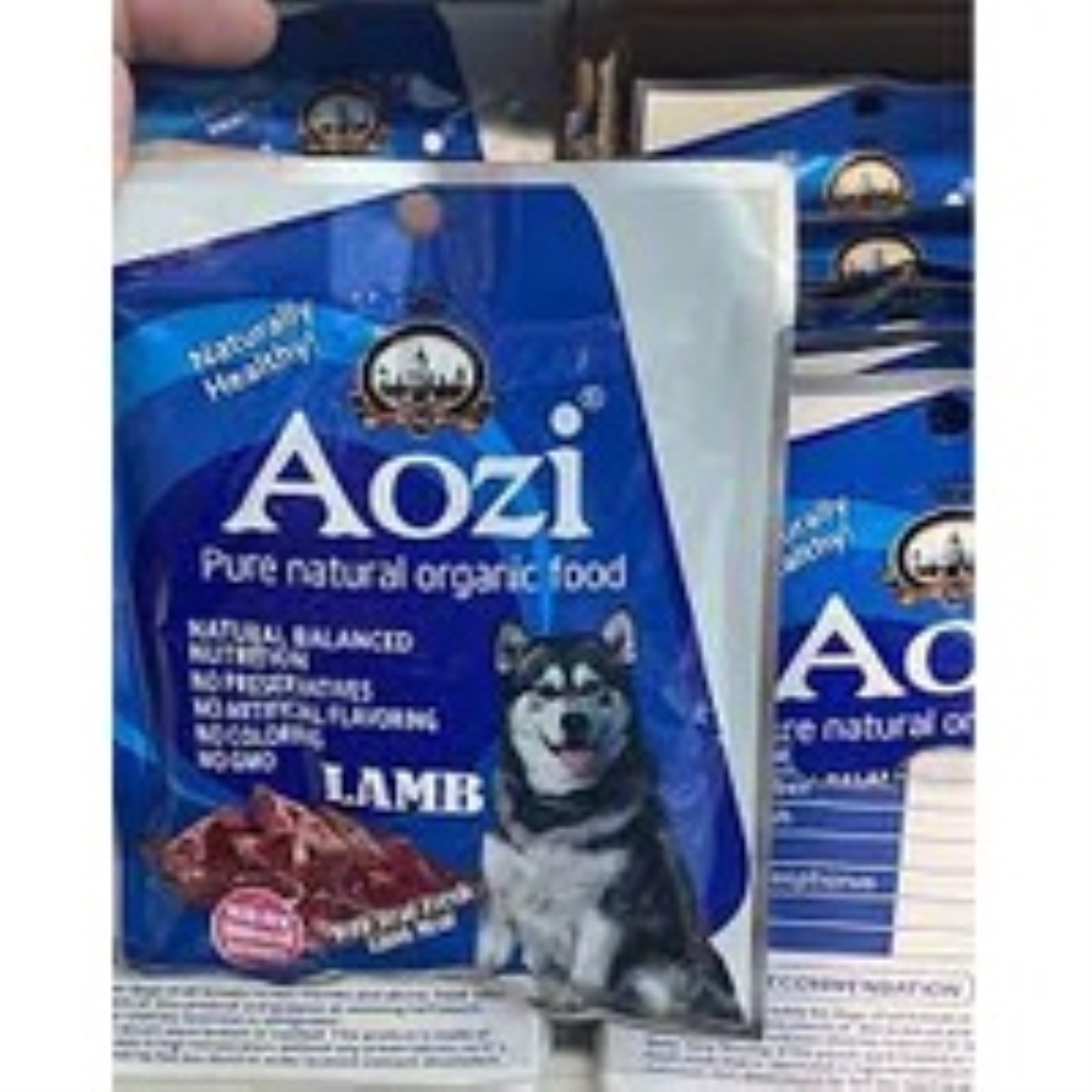 AOZI POUCH DOG WET FOOD LAMB/LAMB LIVER/CHICKEN LIVER/BEEF LIVER