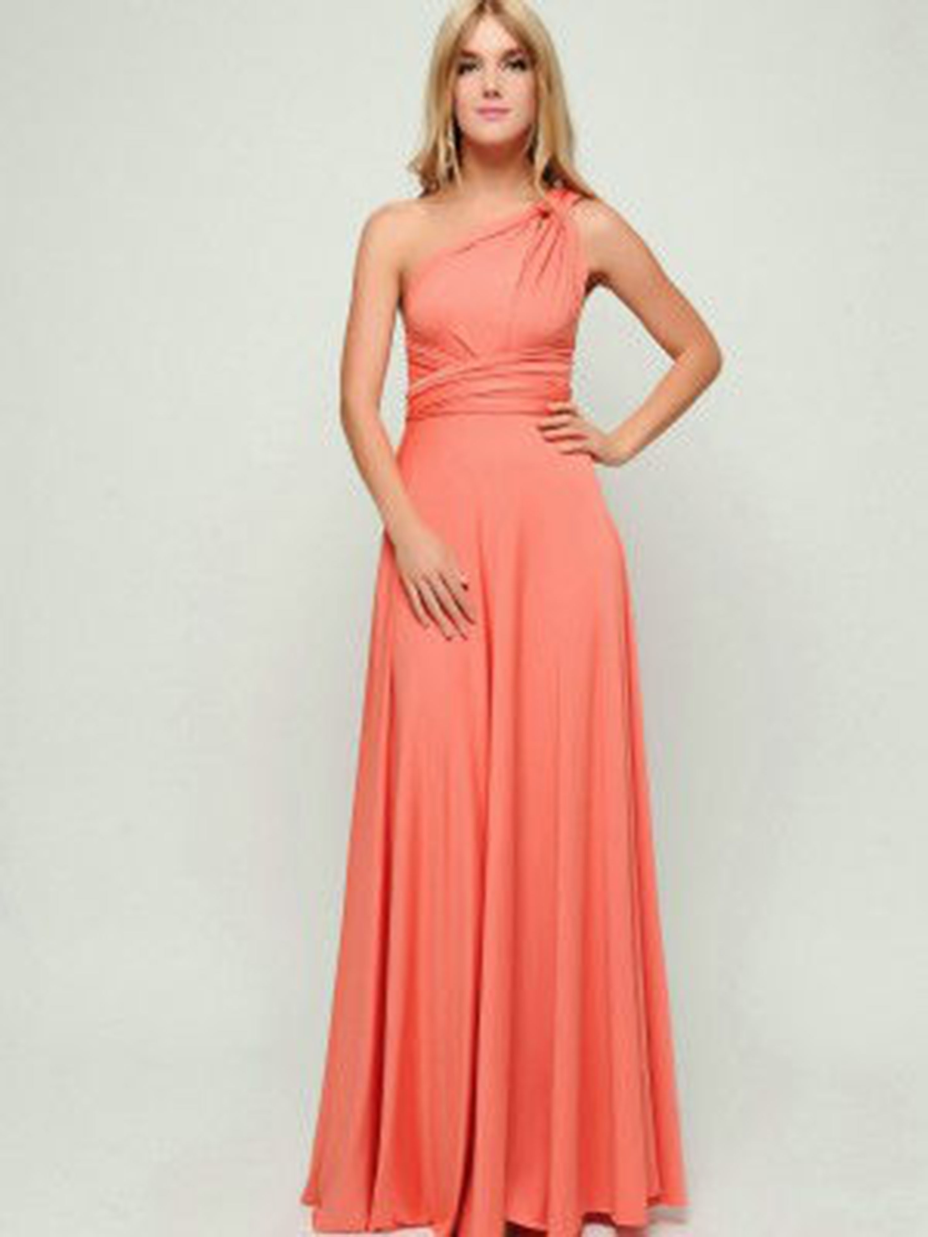 Coral Peach Infinity Dress ...