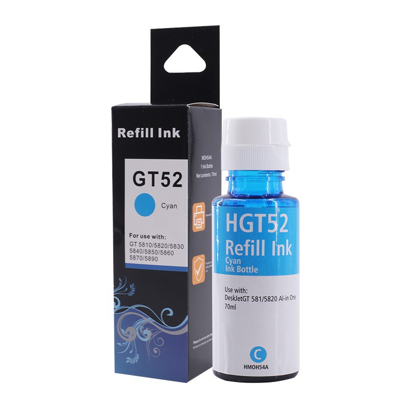 GT51 GT52 GT53 Refill Dye Ink C/M/Y/K Printer Ink Compatible Refill Ink