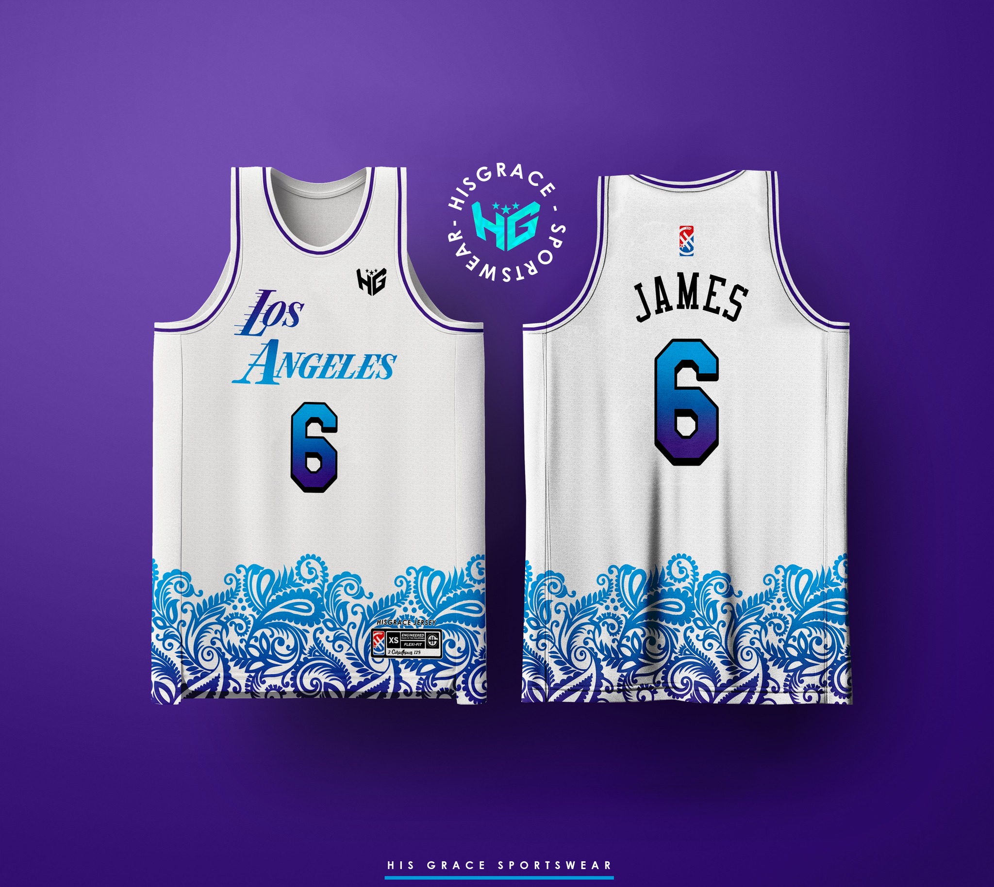 Subliminator Los Angeles Lakers Basketball Jersey