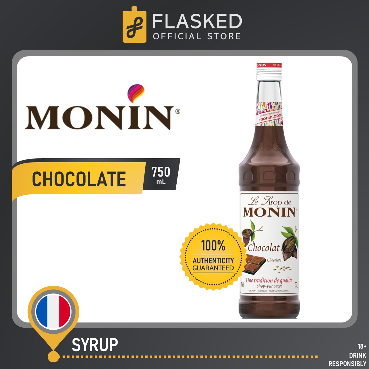 Monin Chocolate Syrup 700mL Lazada PH