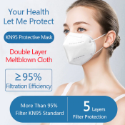 Face Mask KN95 Mouth Mask 5-Layers Masks Anti-Dust Filtration Respirator Breathable Reusable