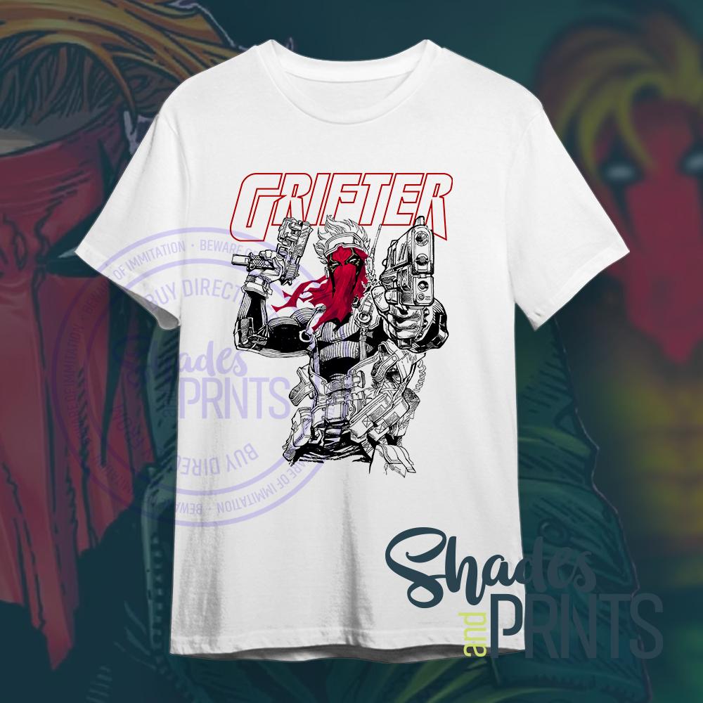 Grifter Image DC Wildstorm Wild Cats Jim Lee Printed Shirt