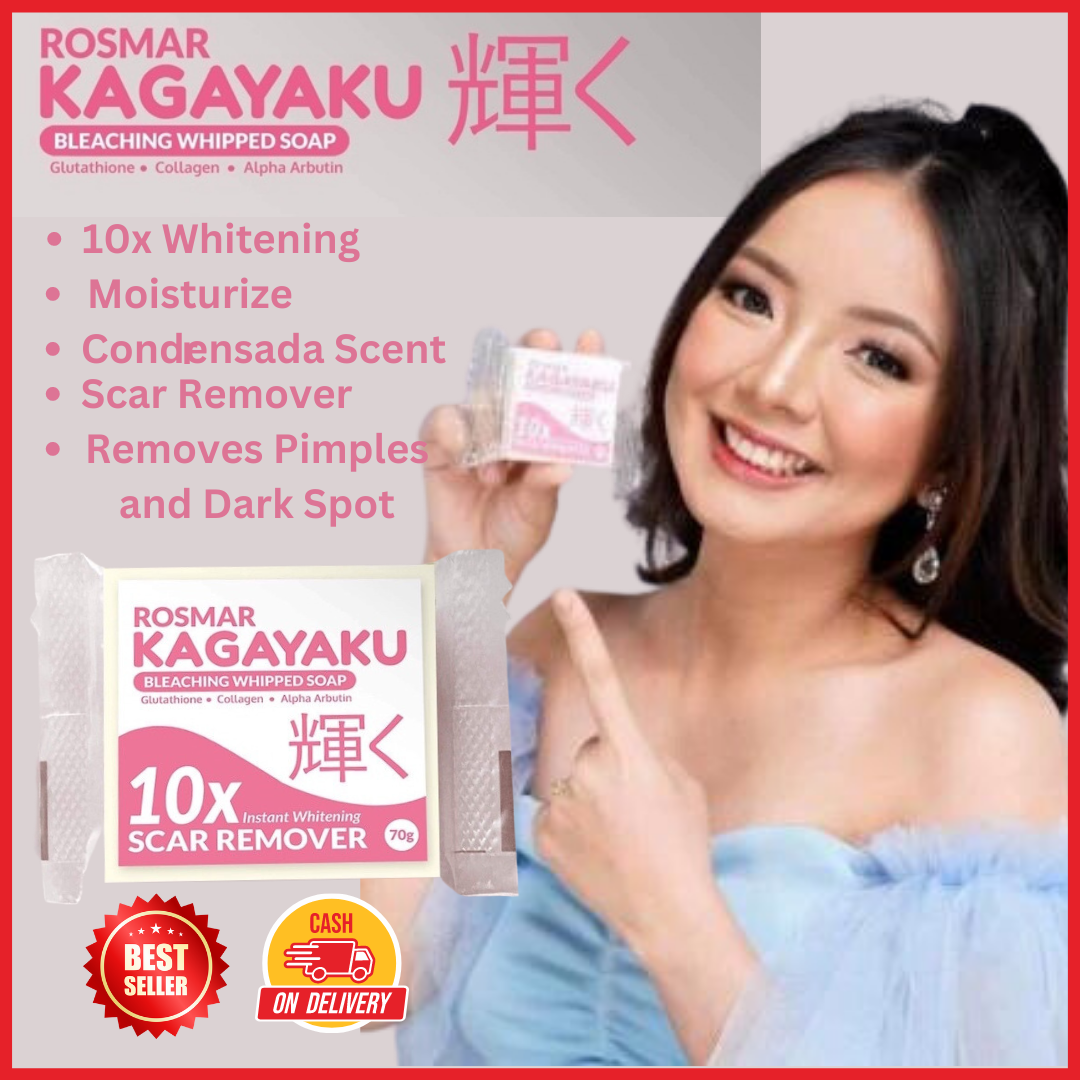 Rosmar Kagayaku Bleaching Soap Japan Formulation.10x Instant Whitening
