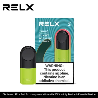 RELX Pod Pro SUNSET PARADISE/GUAVA For INFINITY DEVICE AND ESSENTIAL DEVICE (Vape Juice)