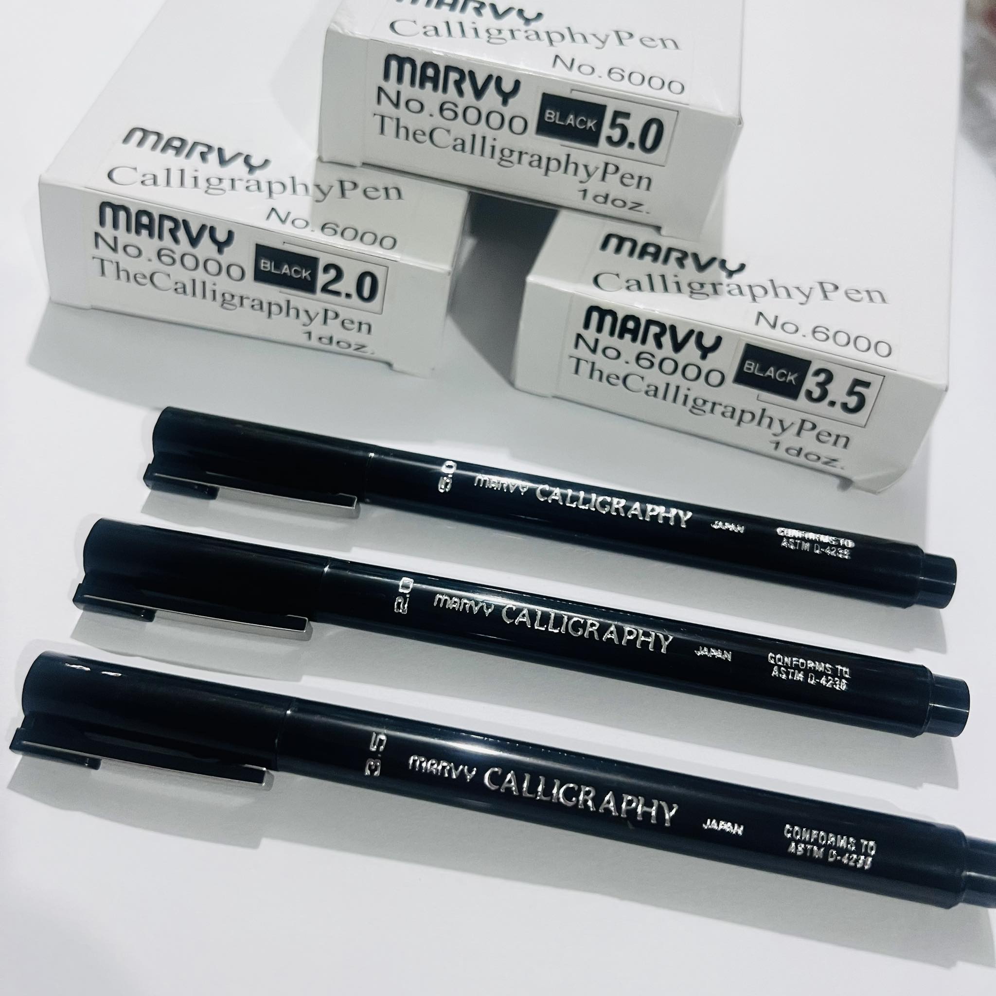 Marvy Calligraphy Marker 2.0mm Black