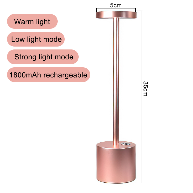 Metal LED Desk Lamp Wireless Touch Dimming Table Lamps For Bar Ho