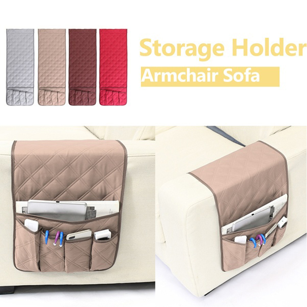 Gongruoqiushan 5 Pocket Sofa Armrest Organizer Bag Couch Chair Tv