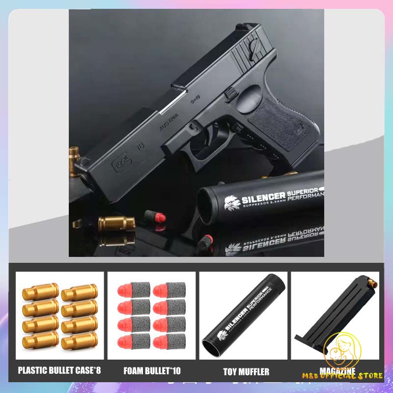 Glock Soft Bullet Gun Toy Children Outdoor Simulated Shooting Toy Gun
