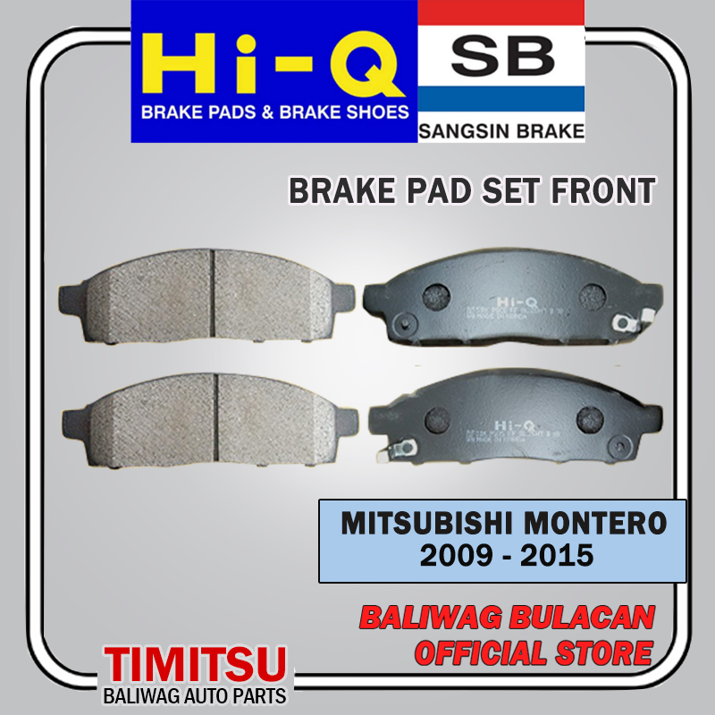 BRAKE PADS FRONT SET FOR MONTERO SPORT 20082015, STRADA TRITON 2005