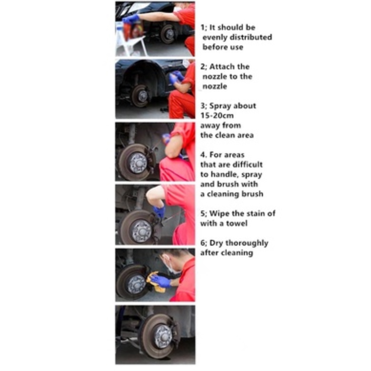 Visbella Brake disc maintenance car motorcycle brake disc cleaner