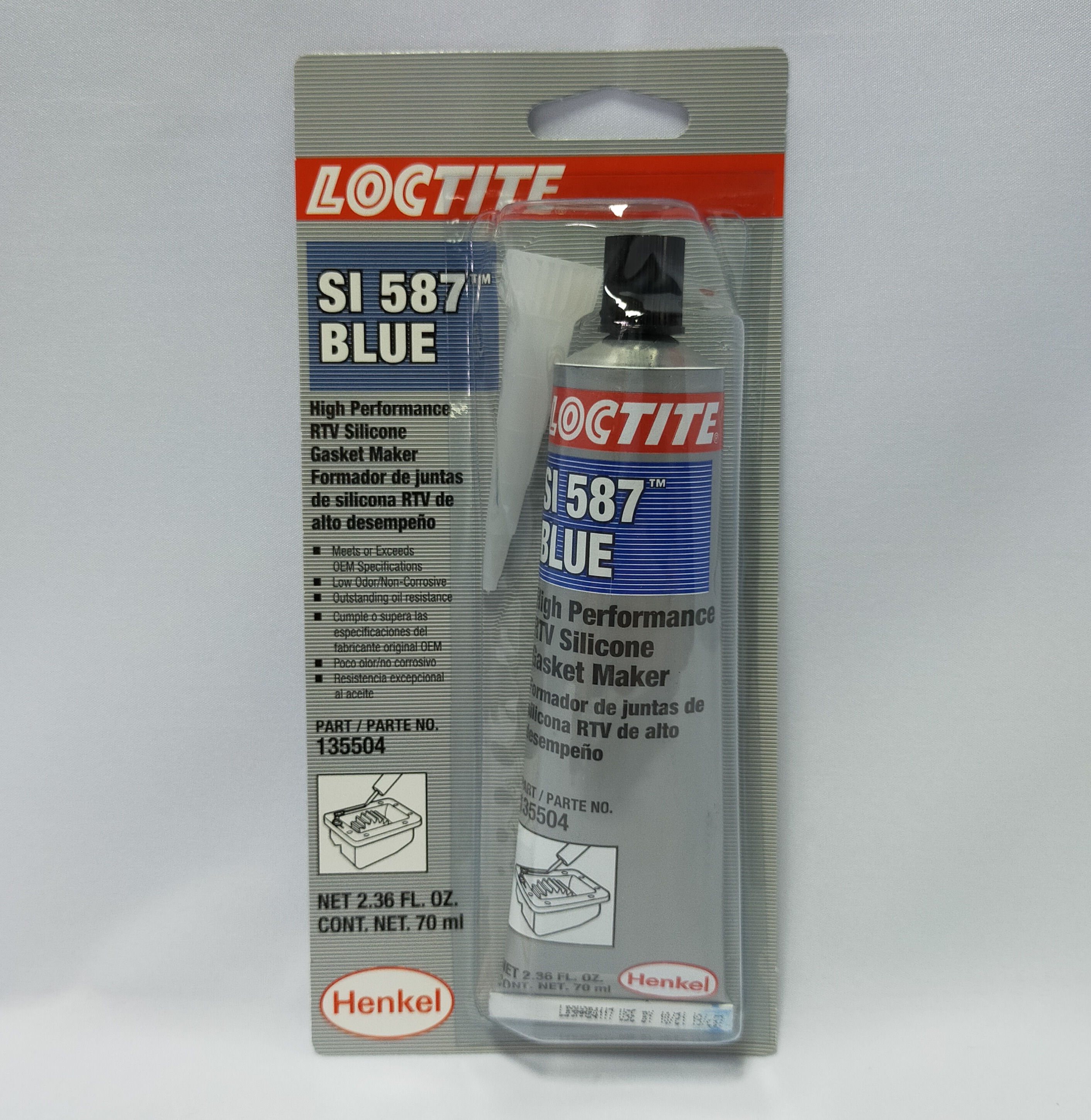 Loctite SI 587 Blue High Performance RTV Silicone Gasket Maker (70 ml