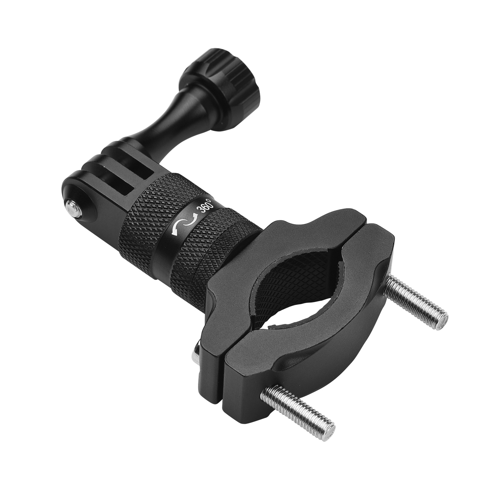 Aluminium Alloy Bike Bicycle Handlebar Mount Holder 360 Degrees Rotary Camera Mount Accessories Replacement for Gopro Hero 9/8/7/6/5/4 SJCAM YI DJI Osmo & Other Action Camera