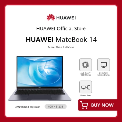HUAWEI Matebook 14 Laptop | 2K FullView Display | AMD Ryzen 4000 H-Series | 16GB RAM | 512GB SSD |