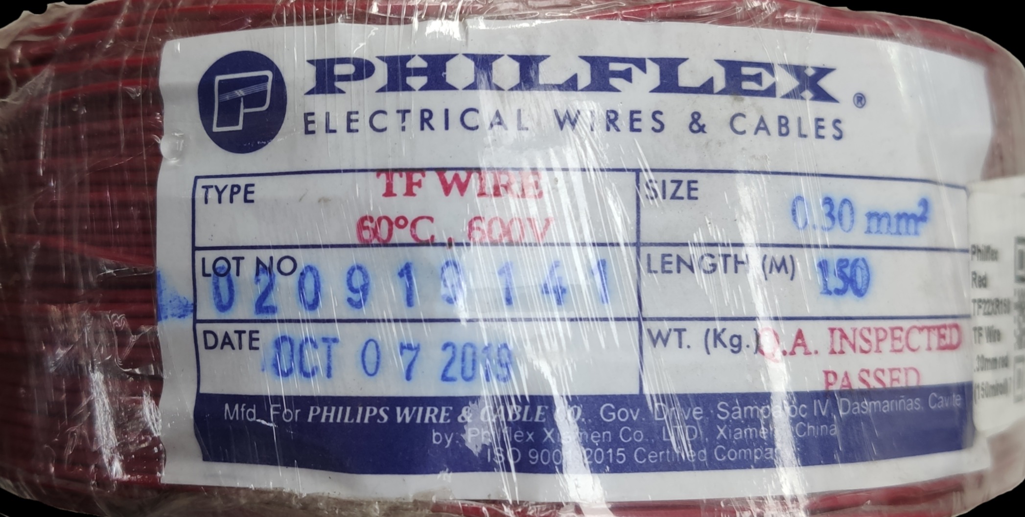 Tf Wire Size Chart