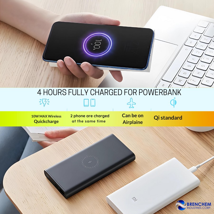 Mi Wireless Power bank 10000mAh Limited Time Promo PLM11ZM USB Type C Qi  Wireless Charger Portable Charging Powerbank smart electronics