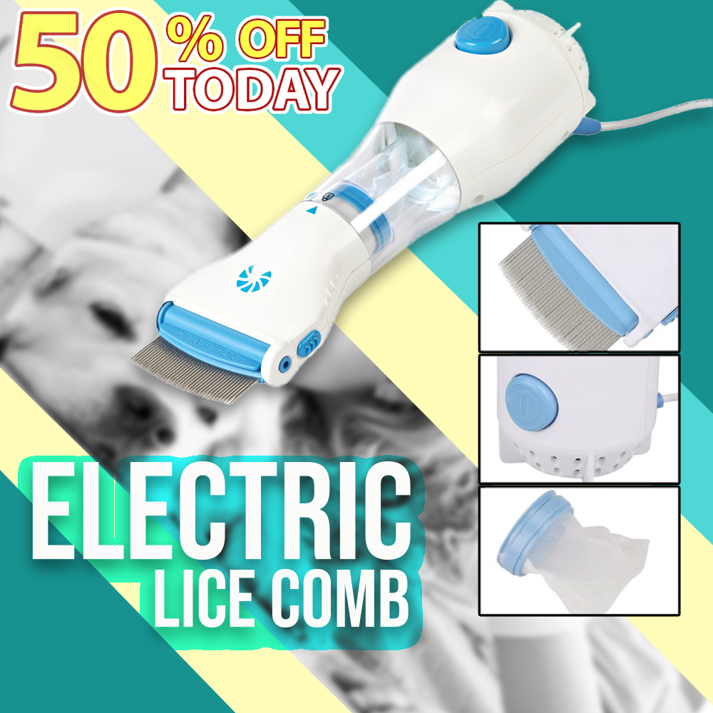 Electric Lice CombVacuum Lice Remover Comb for Head Lice & Nits(Pet