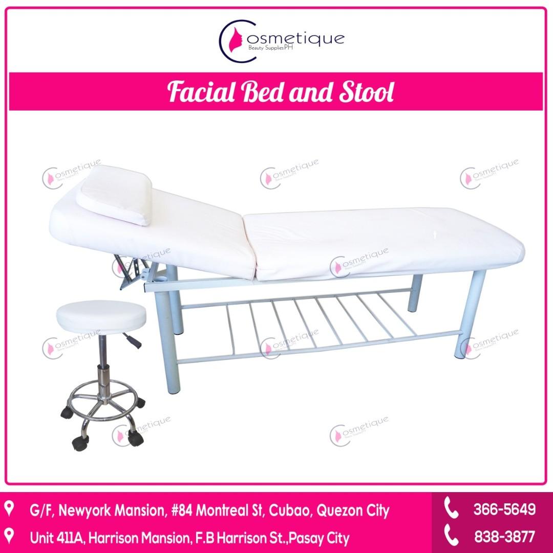 beauty bed with stool