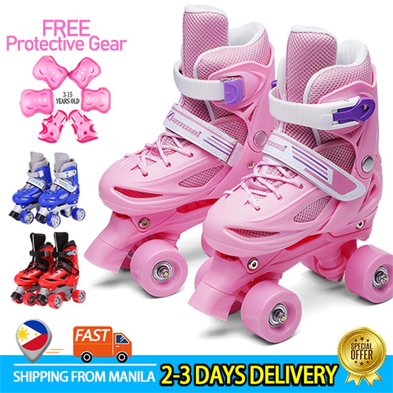 Double-Row Adjustable Roller Skates Skates Suitable For Beginners 4 ...