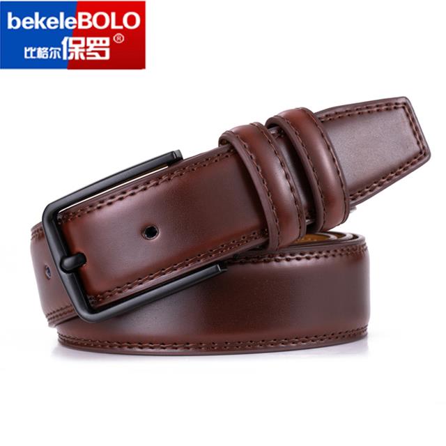 New 1 Black Brown Belt Genuine Leather Strap Wide 2 Casual Black Brown B570 Jean 