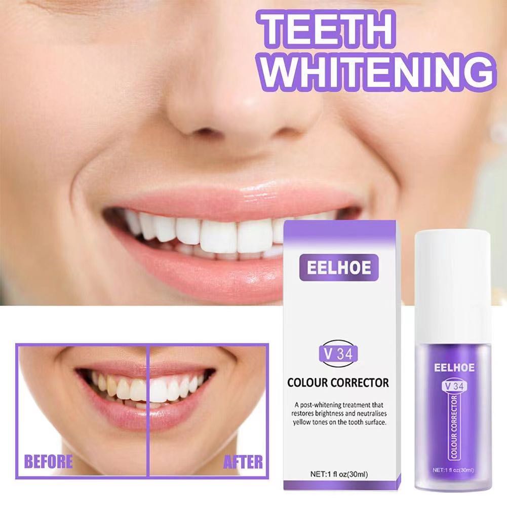 Eelhoe Teeth Whitening Toothpaste Colour Corrector Foam Toothpaste