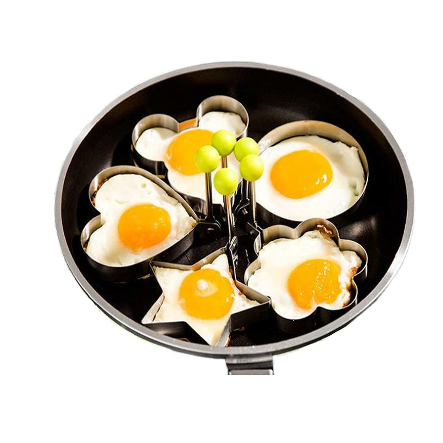 5 Fried Egg Shape Moulder Pancake Moulder Creative Kitchen Tools for