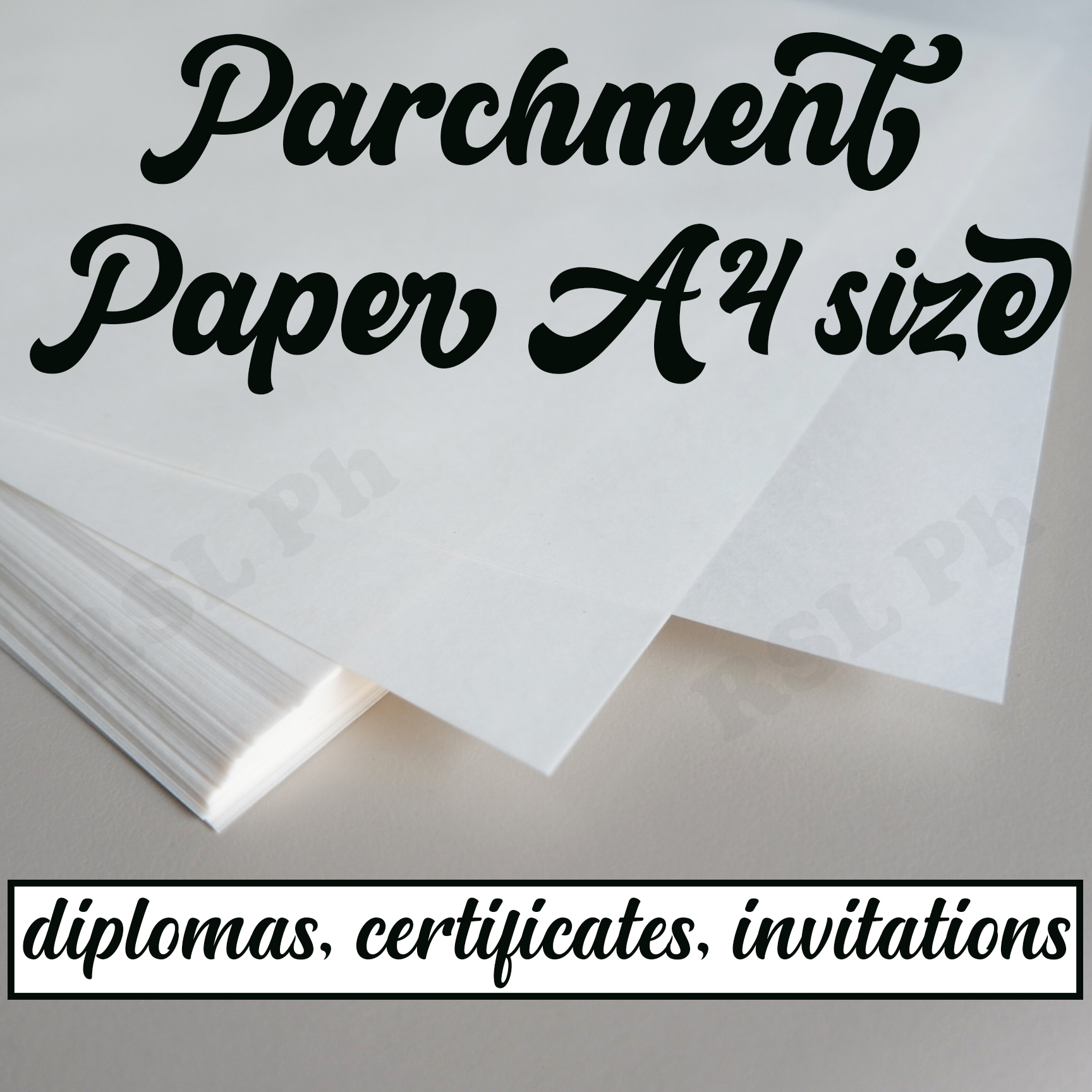 Parchment Paper A4 80gsm Invitations Certificates Diplomas Cream 100